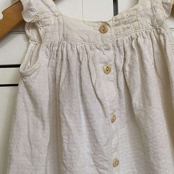 Gap organic white/off white eyelet dress 6-12M - Picture 2 of 2